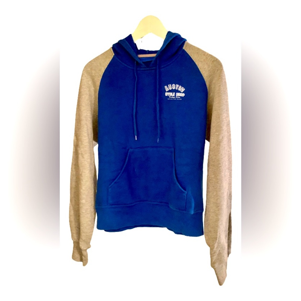 Blue and grey medium hoodie